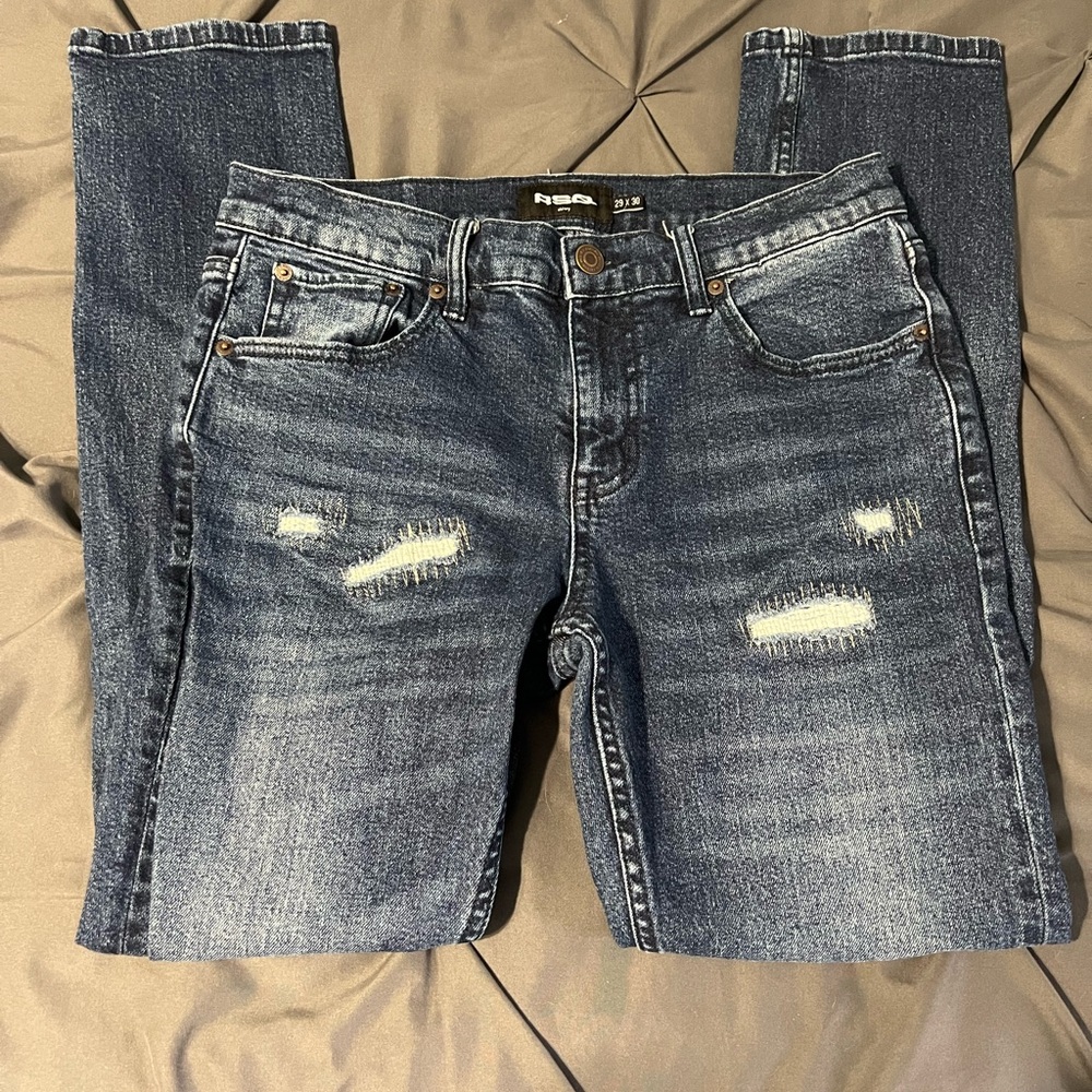 RSQ Distressed Blue Jeans men’s size 29x30